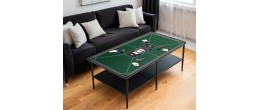 Tapis de poker vert compact pour s'adapter à toutes les tables de jeu