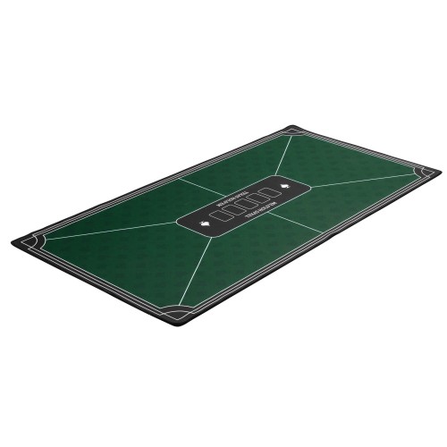 Tapis de Poker Vert Antidérapant - 120 x 60 cm