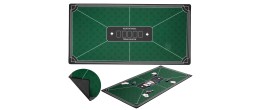 Tapis de poker vert antidérapant de 120 x 60 cm, conçu pour des parties stables