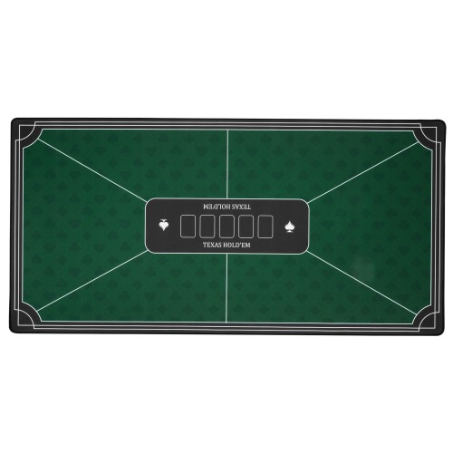 Tapis de poker vert antidérapant pour des cartes glissant sans friction