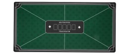 Tapis de poker vert antidérapant pour des cartes glissant sans friction