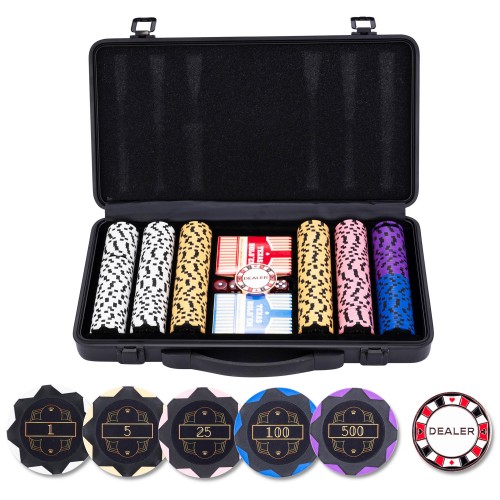 Set de poker pour débutants et joueurs expérimentés avec accessoires professionnels