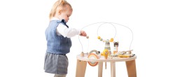 Table en bois pour bébé dès 12 mois avec jeux musicaux et mécaniques