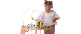 Table en bois pour bébé avec tambourin, maracas et jeux musicaux