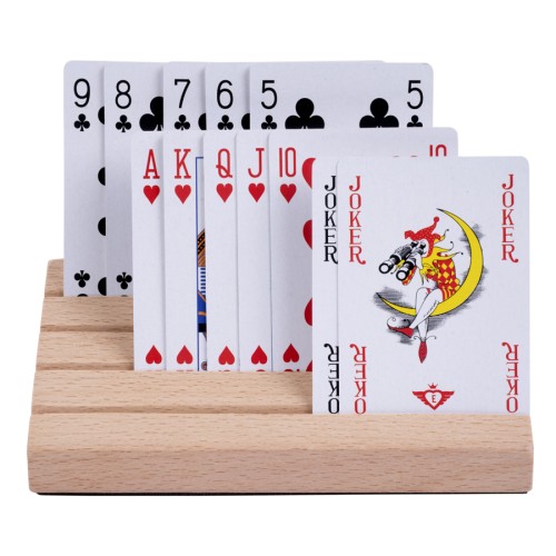 porte cartes a jouer en bois 2 joueurs